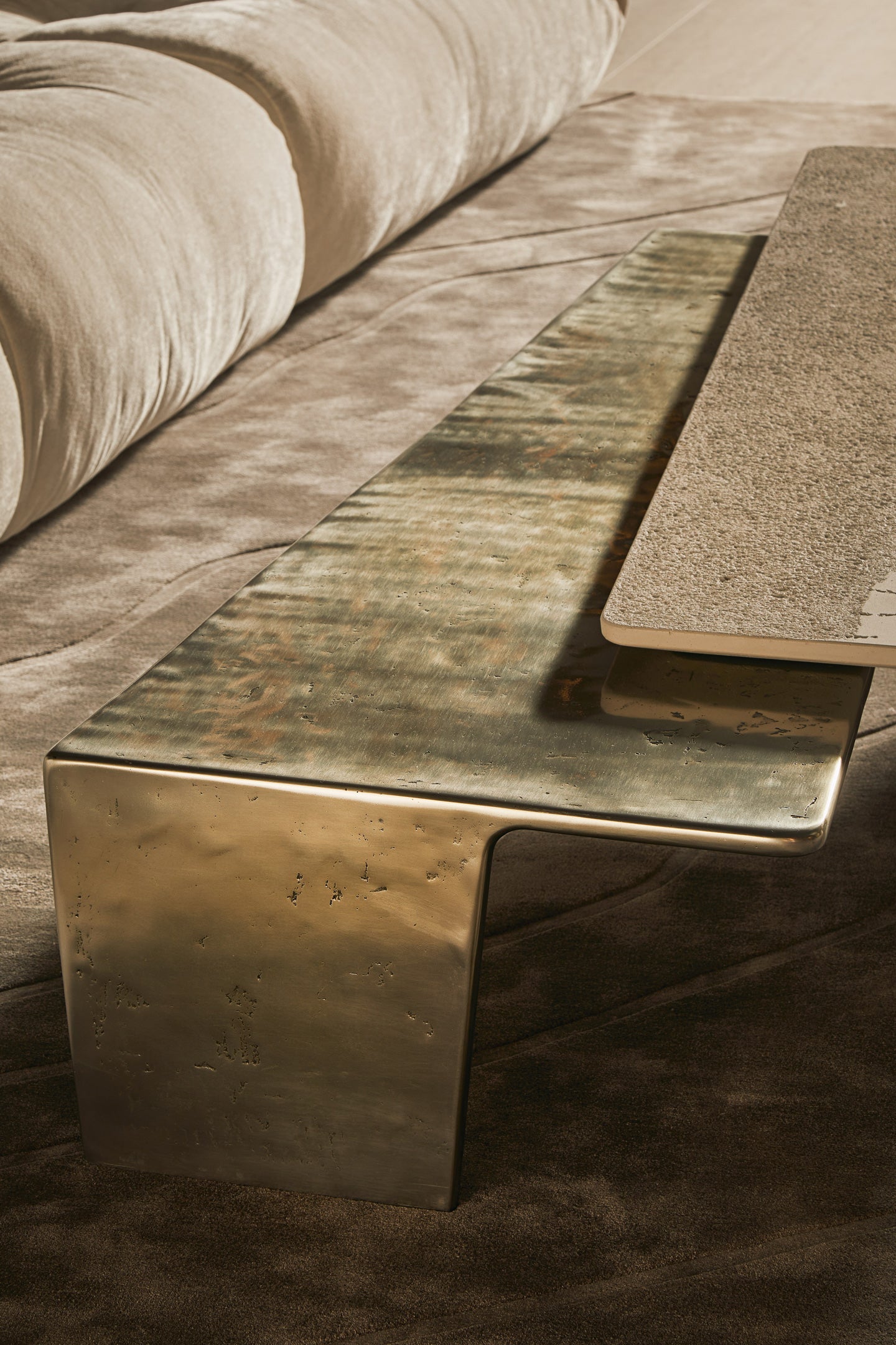 Custom Marble & Aluminium Console