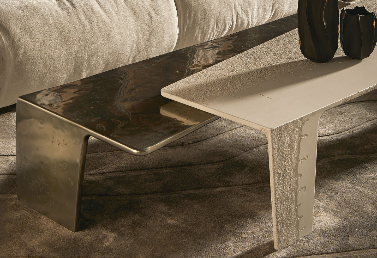 Custom Marble & Aluminium Console