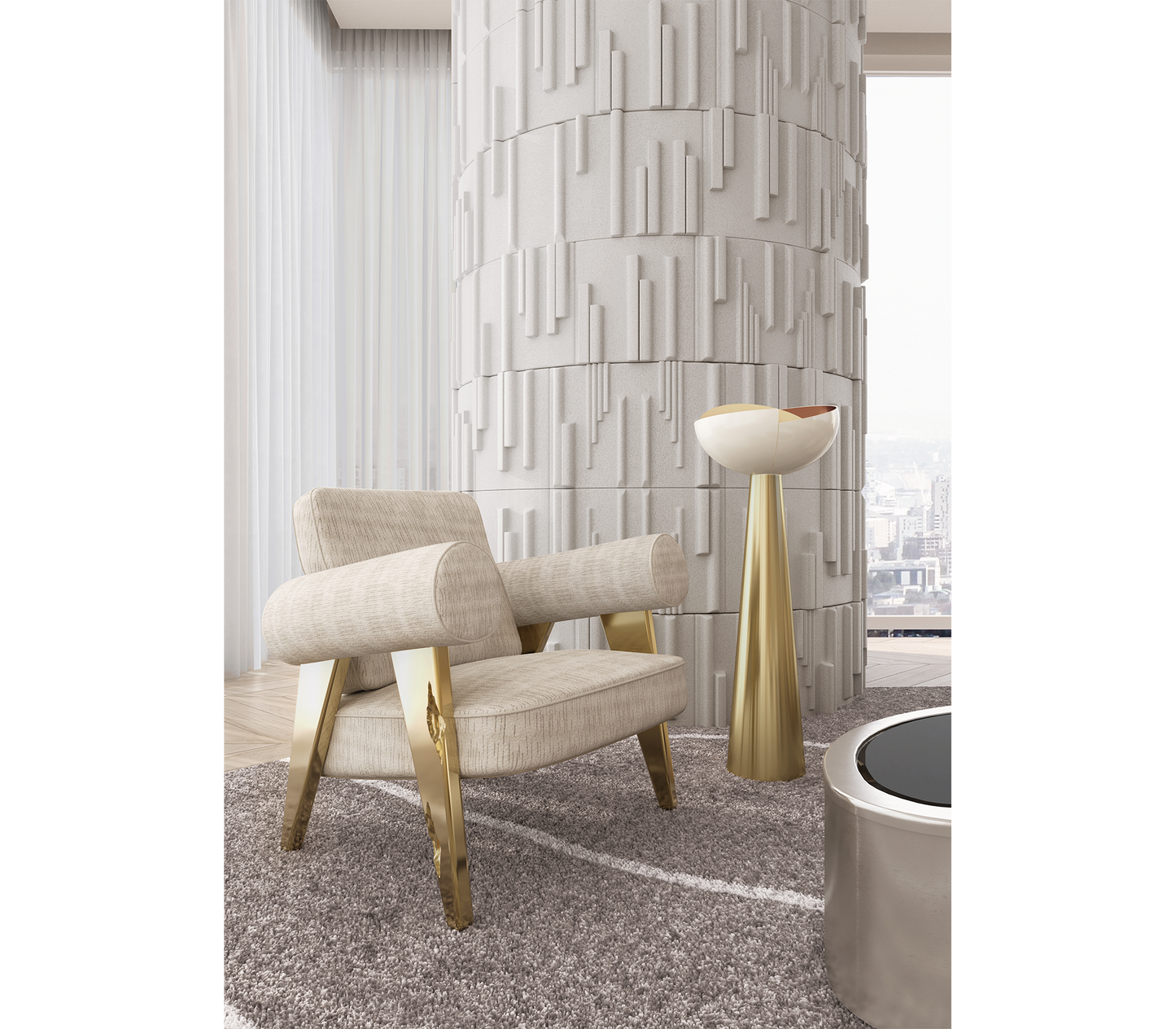 Ethereal Artistic Armchair