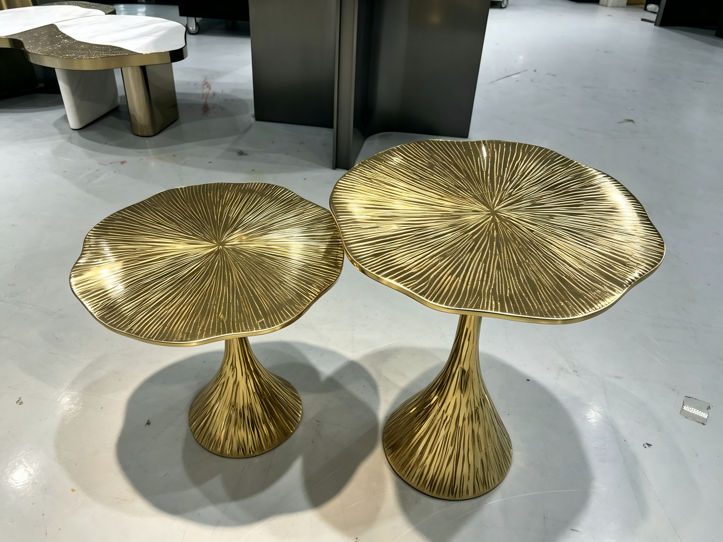 Designer Brass Gold Corner Table