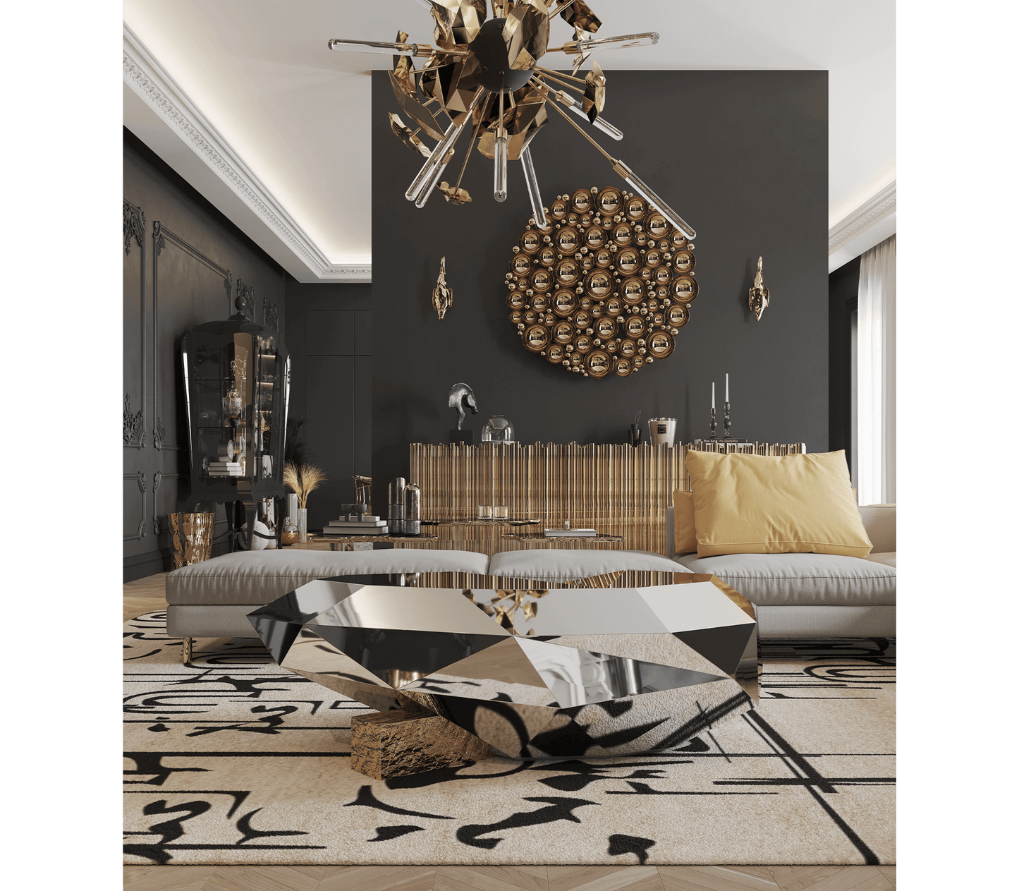 Handmade Italian Artistic Center Table