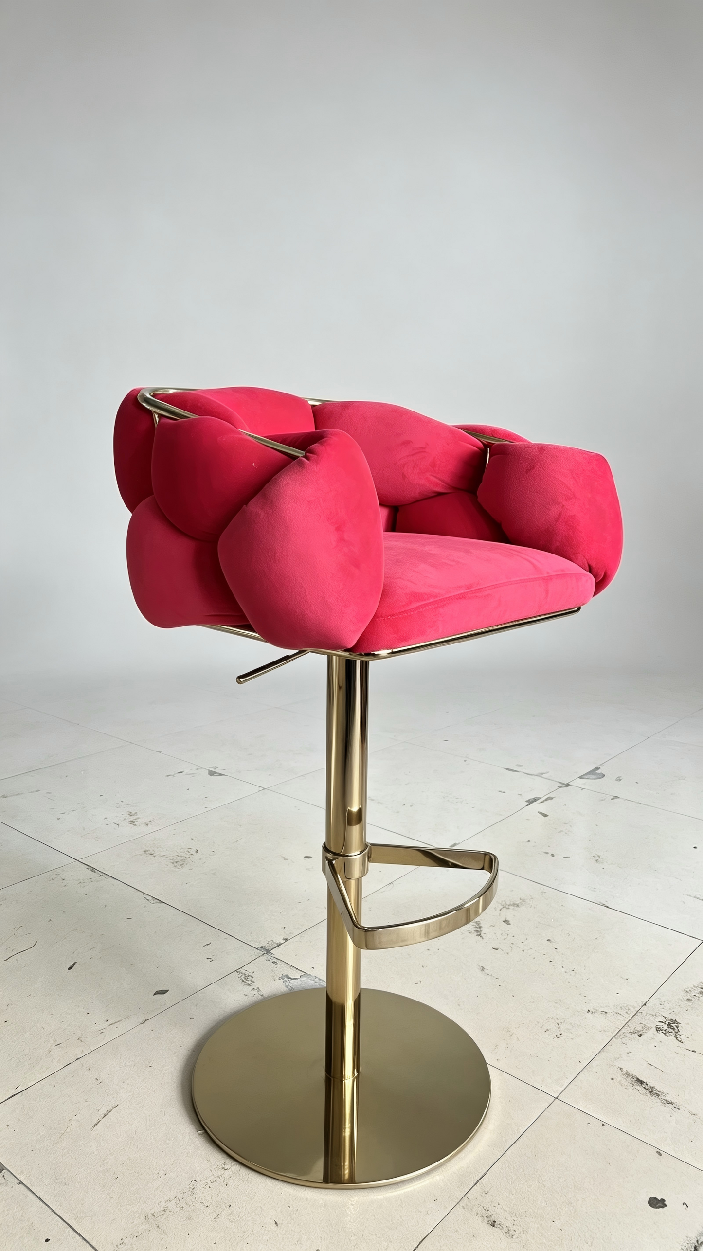 Height Adjustable Vintage Bar Stool