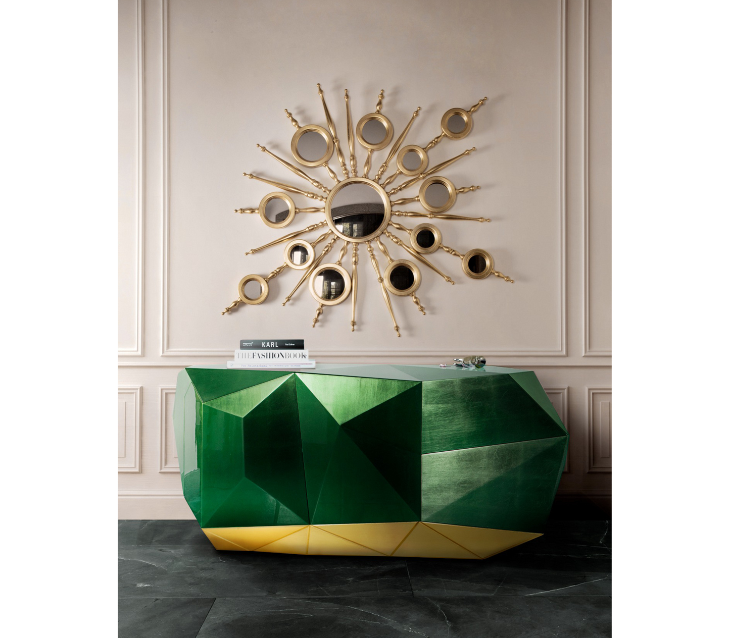 Italian Light Luxury Handmade Apollo Mirror