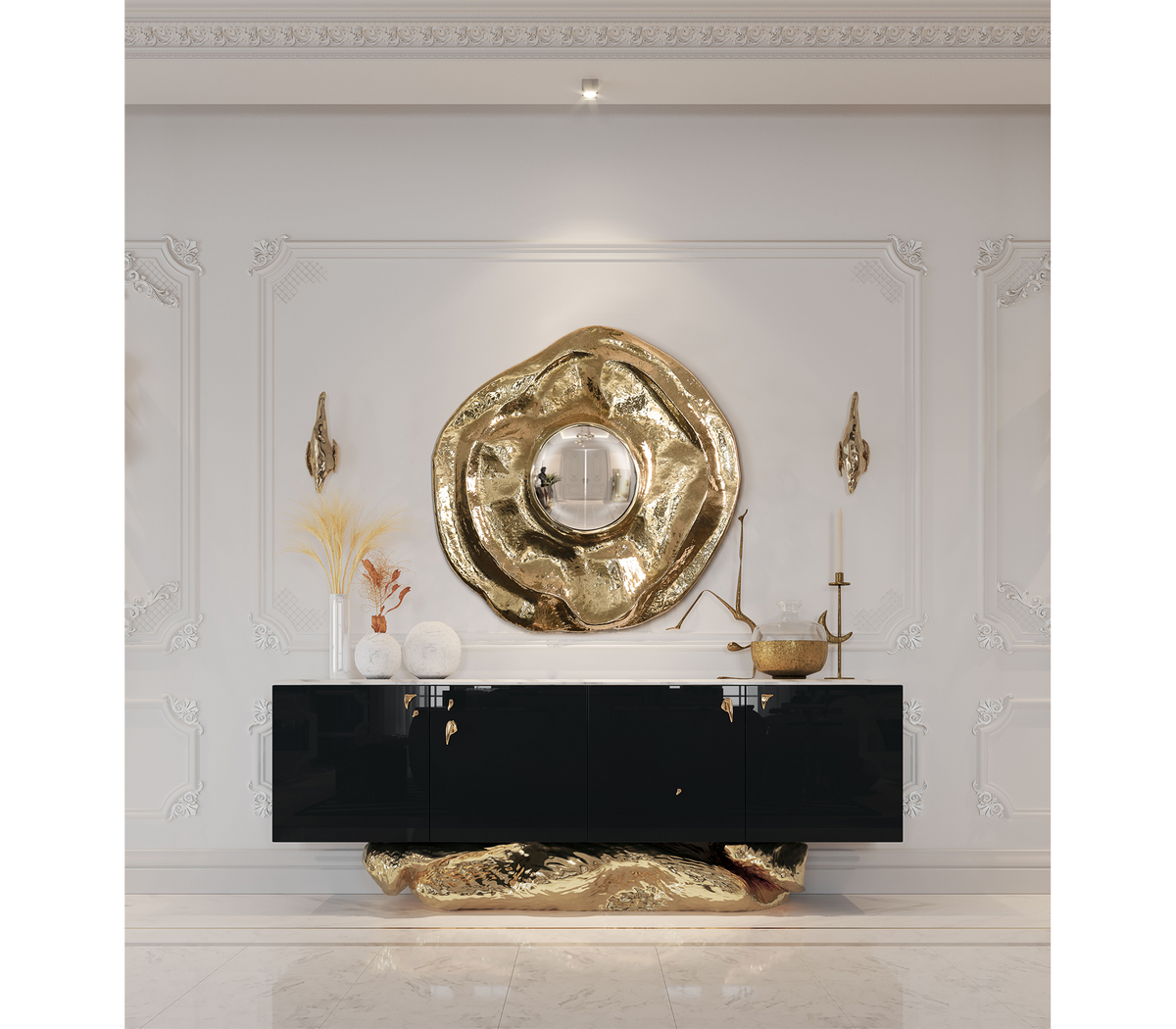 Italian Light Luxury Handmade Angra Mirror
