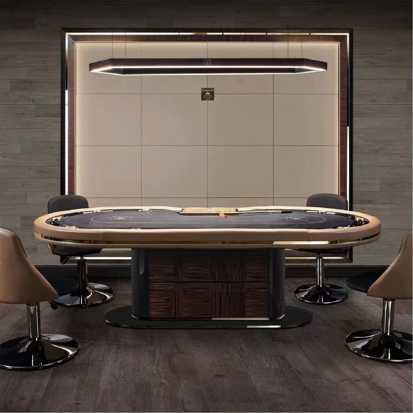 Italian Luxury Oval Poker Table