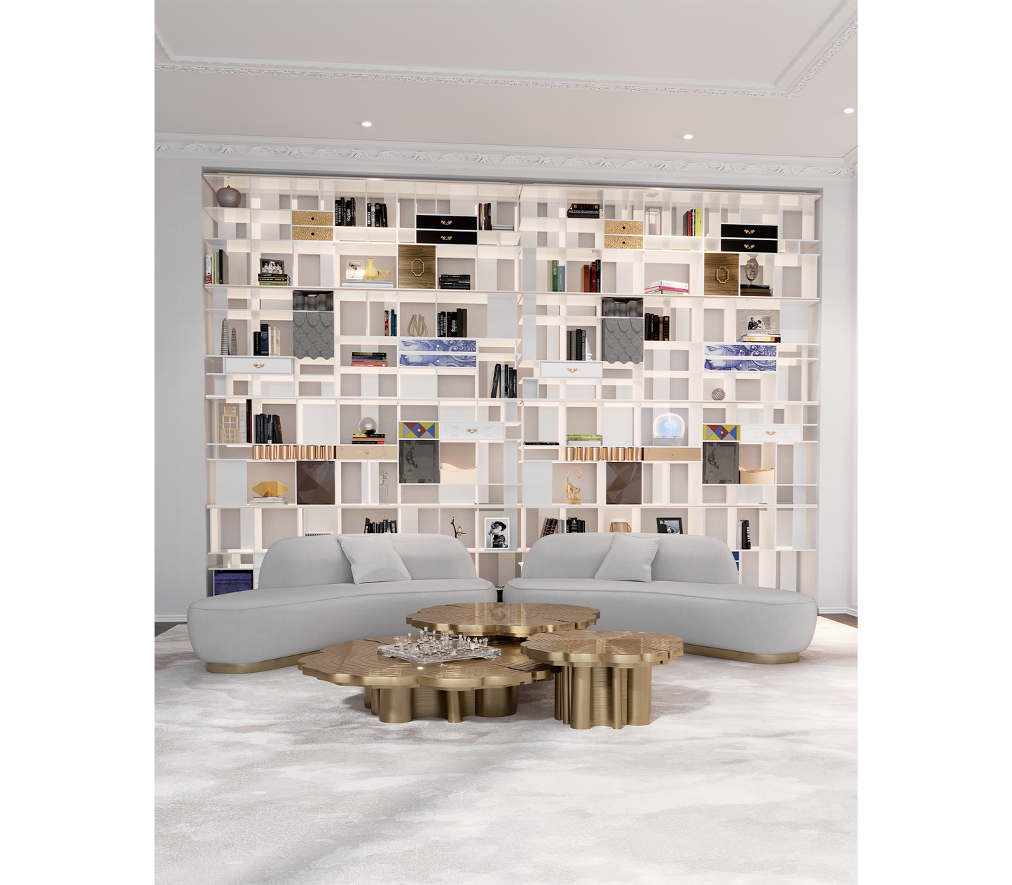Italian Luxury Redial Bookshelf