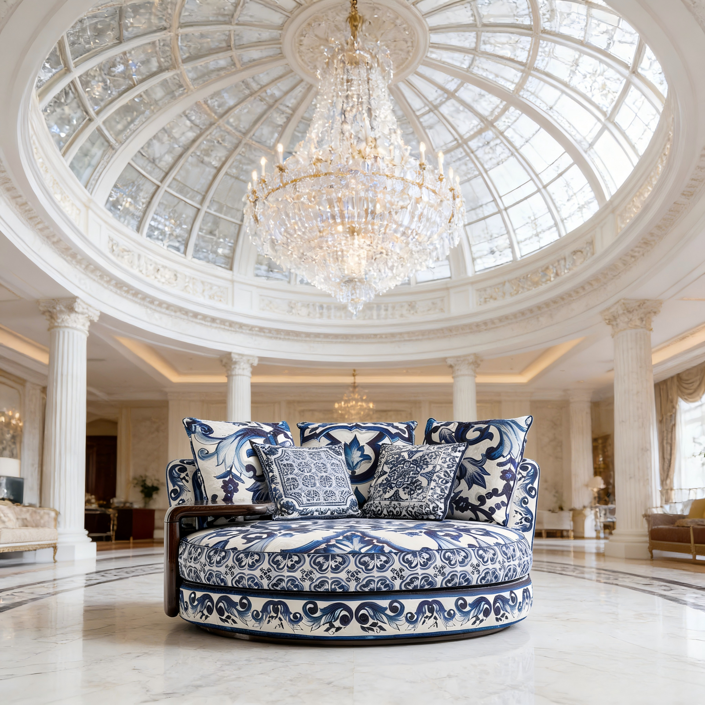 Italian Gabba Artistic Stylish Round Sofa