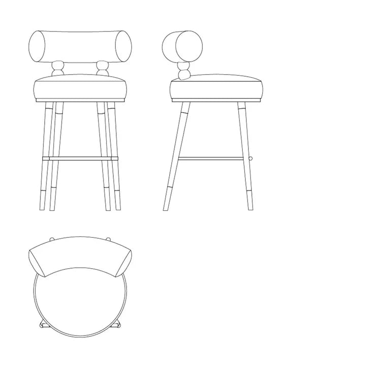 Italian Stylish Aretha Bar Stool