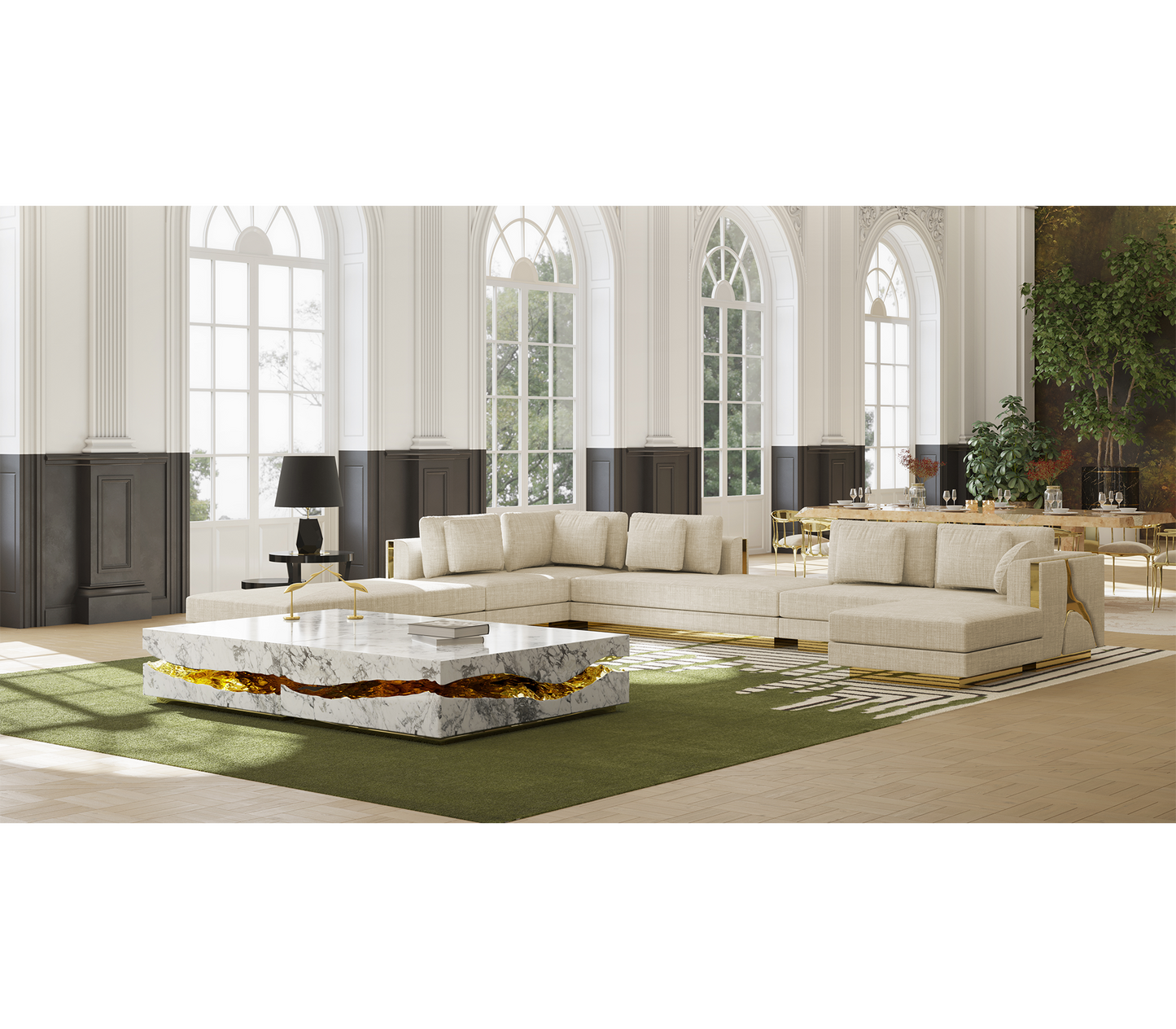 Karst-Inspired Luxury Sofa