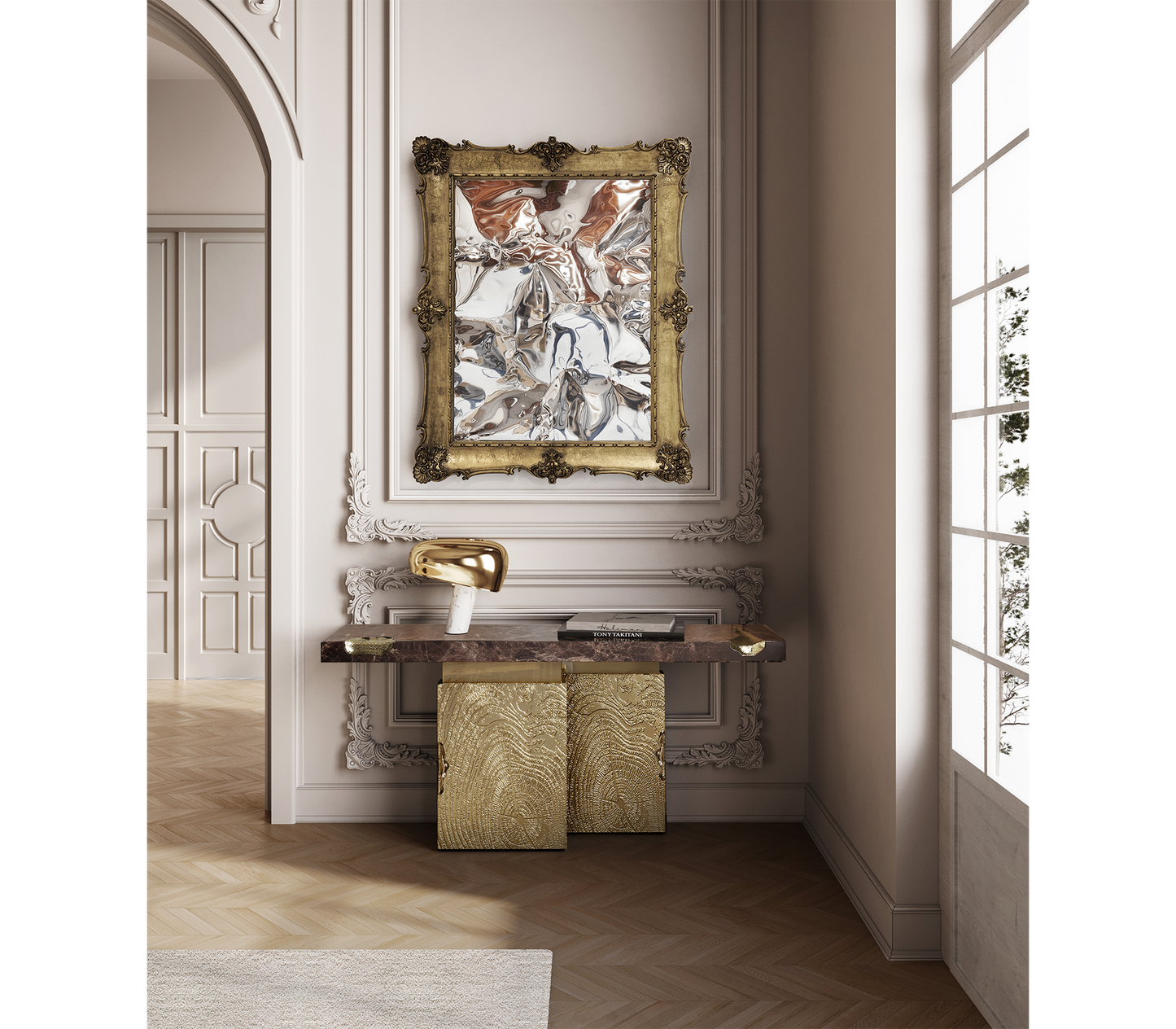 Luxury Marble Console Table