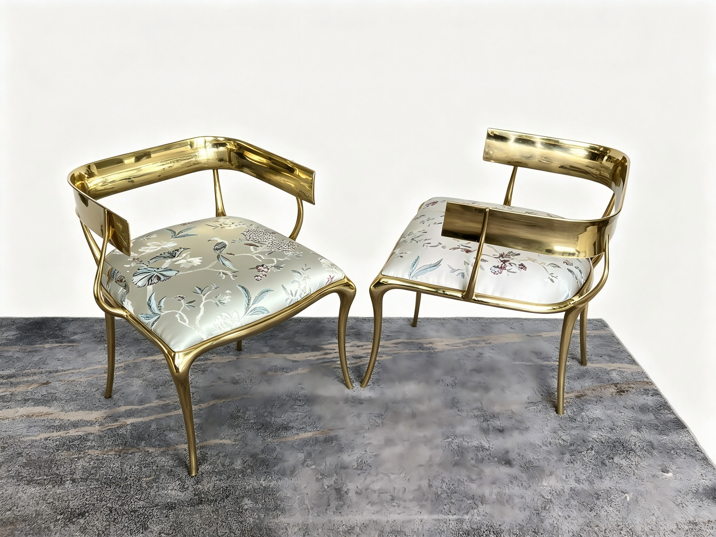 N12 Solid Gold (Brass) Frame Chair