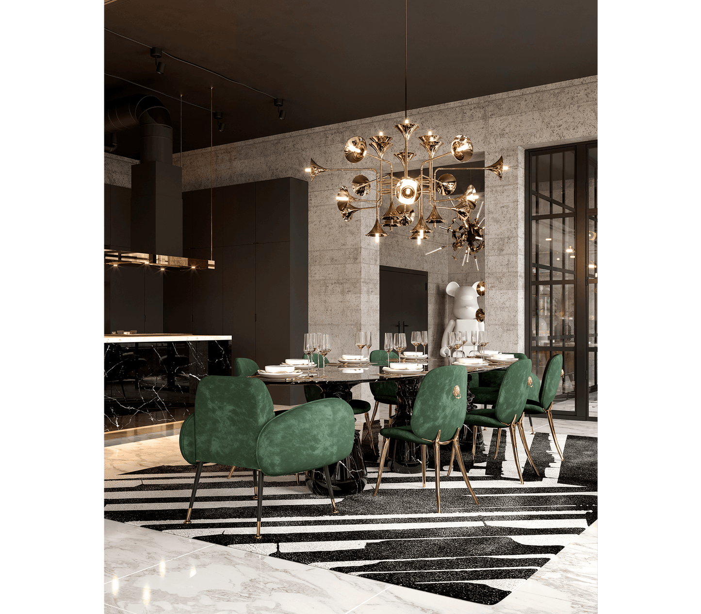 Nero Marquina Dining Table