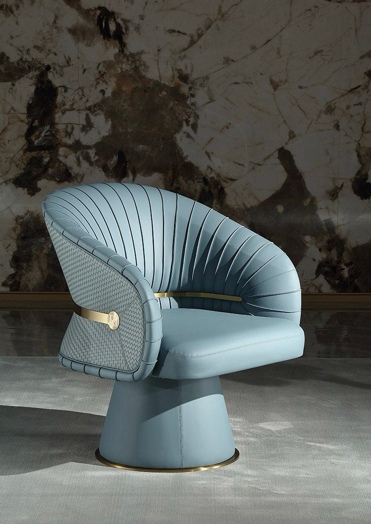 Signore Copper Leather Armchair