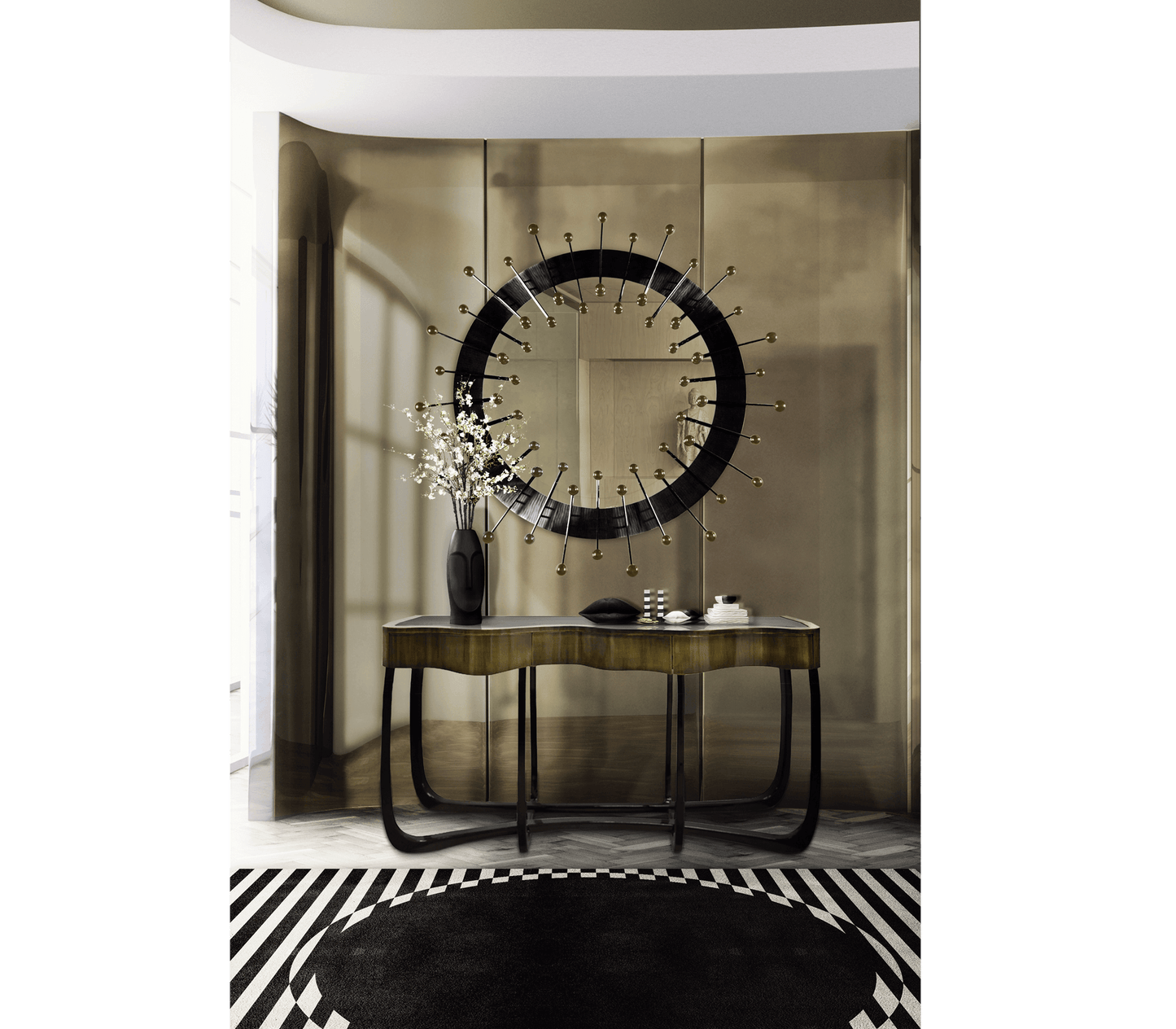 Sinuous Patina Console
