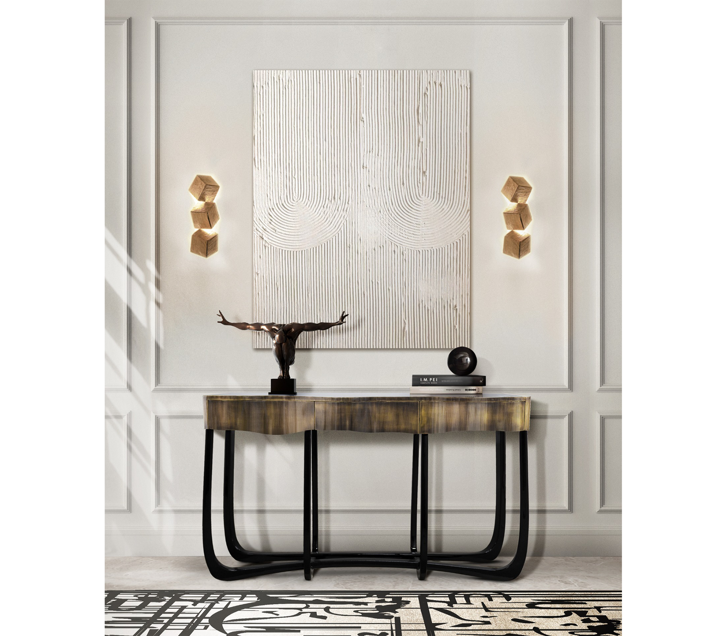 Sinuous Patina Console