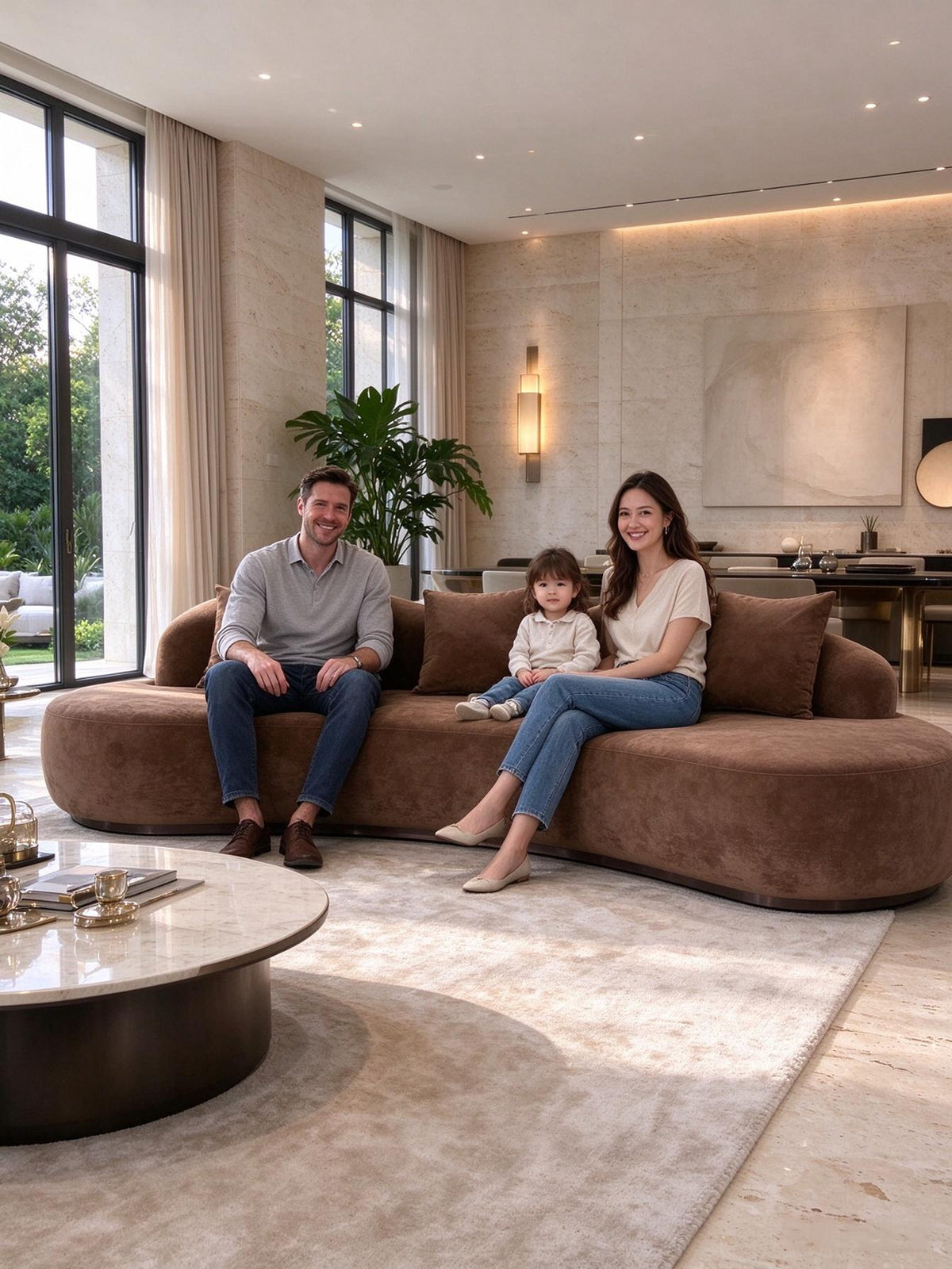 Noushi Customized Curved Sofa