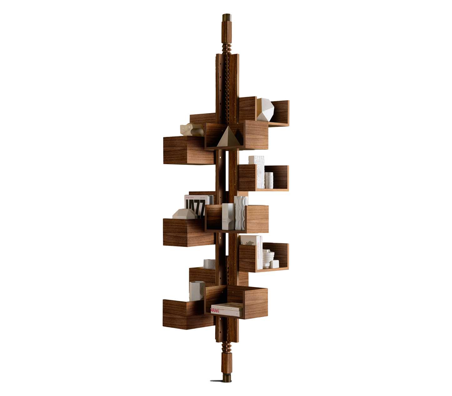 Stylish Revolving Wood Bookcase