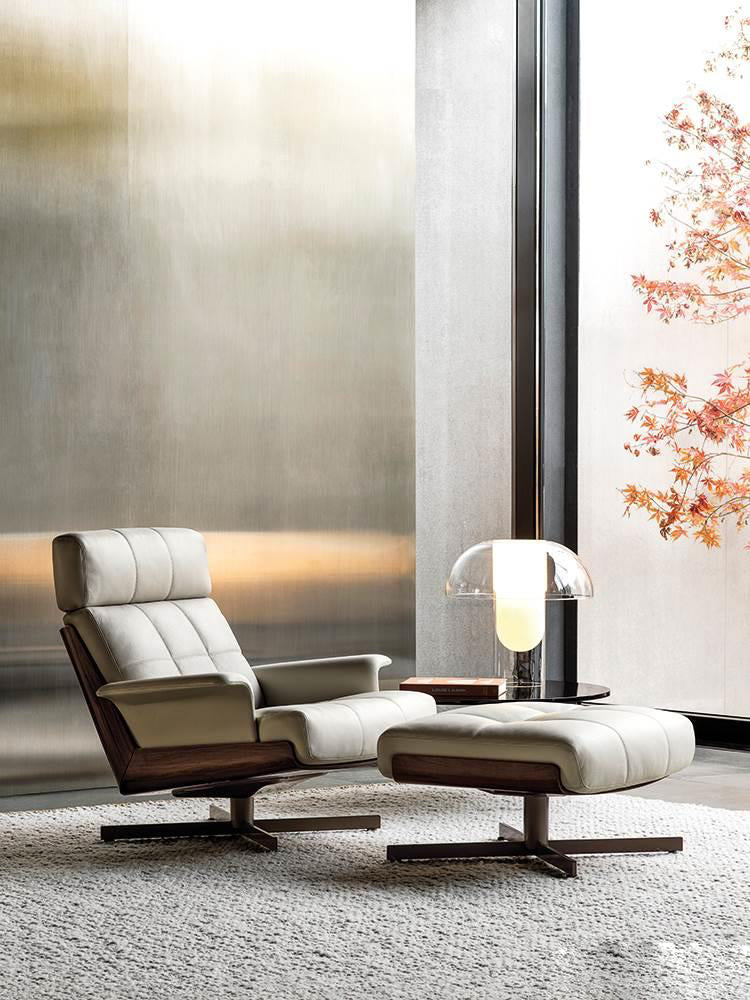 Modern Daiki Armchair and Stool