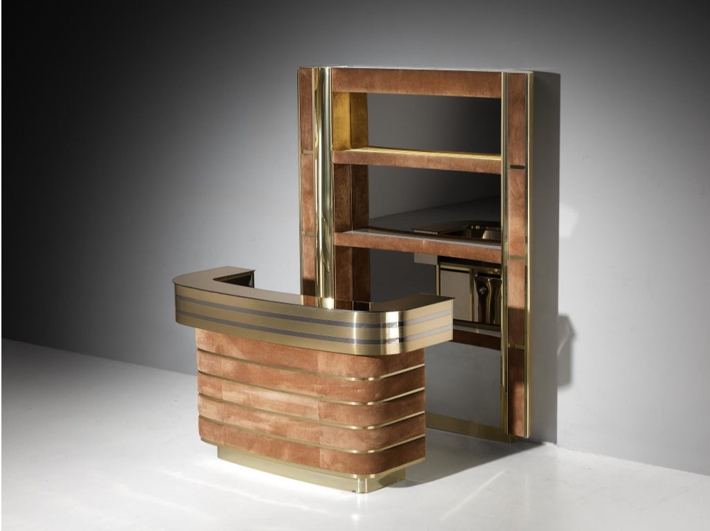 Hollywood Regency Bar Cabinet