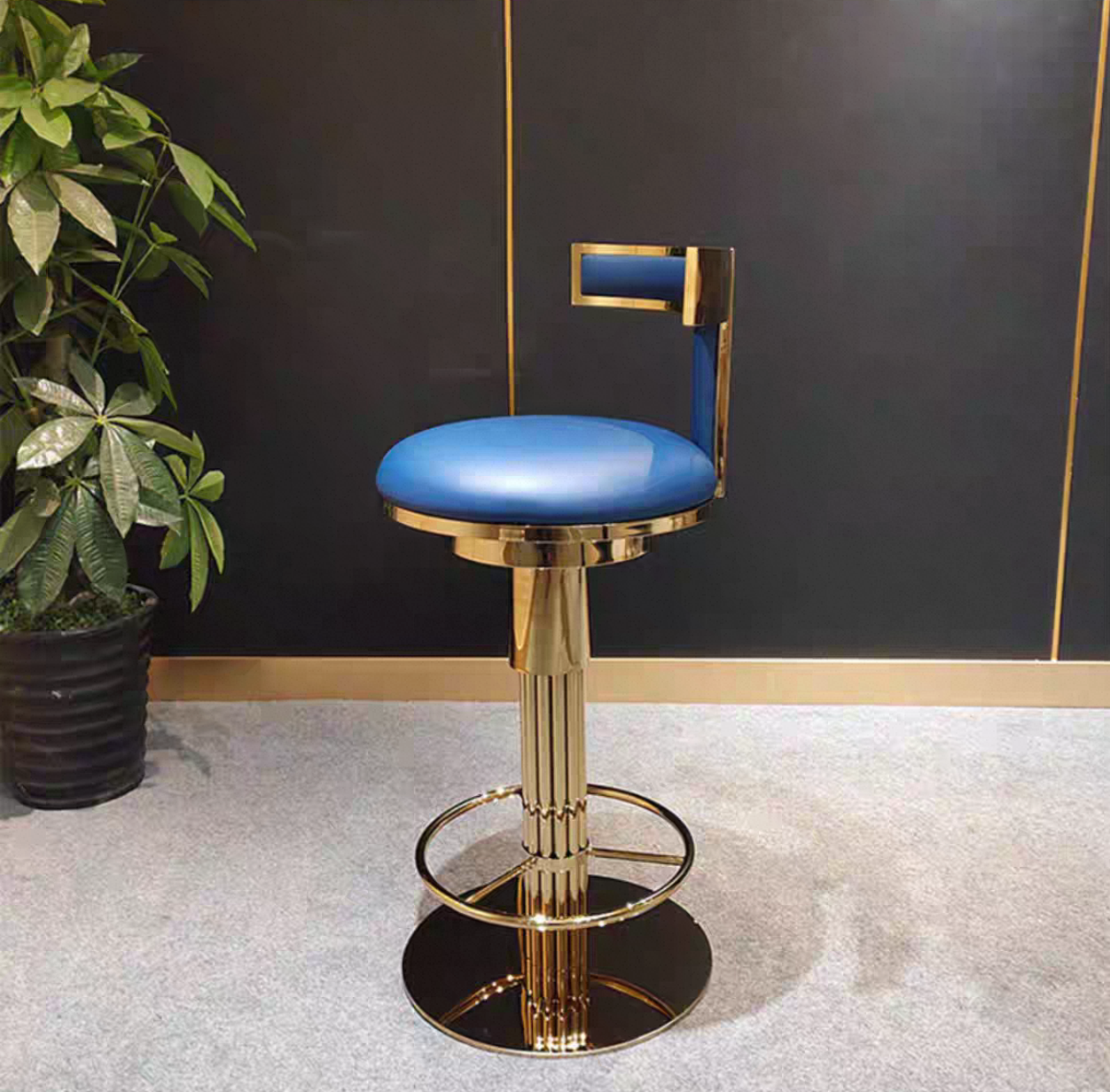 The Blue Star Bar Stool