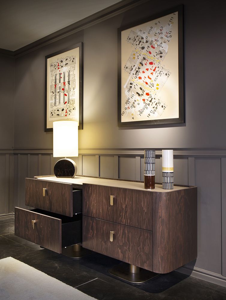 Italian Overseas Wooden Sideboard
