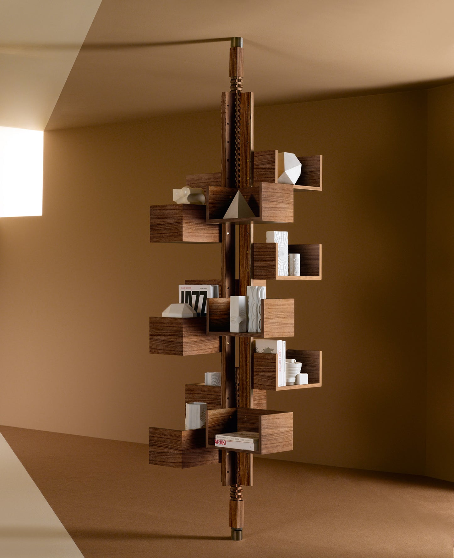 Stylish Revolving Wood Bookcase