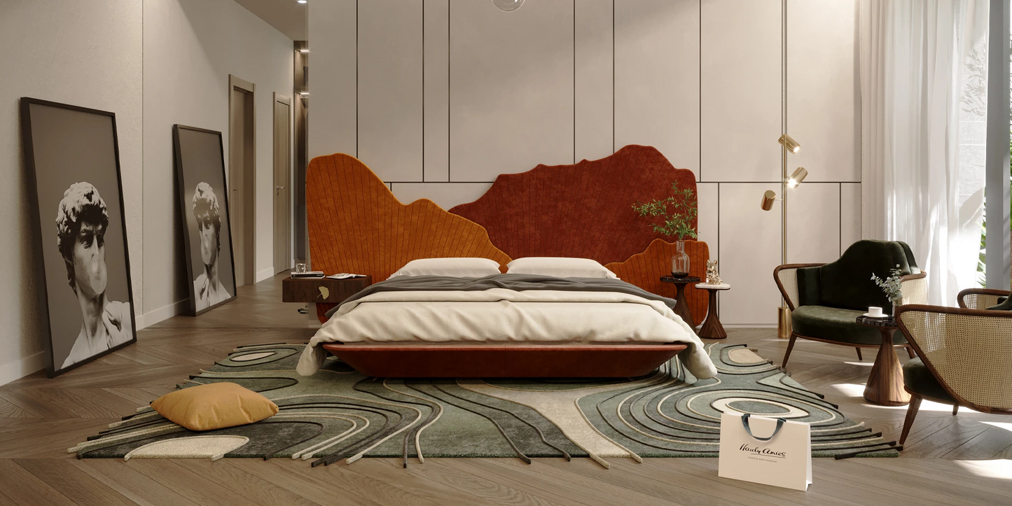Luxury Handmade Ginkgo Bed