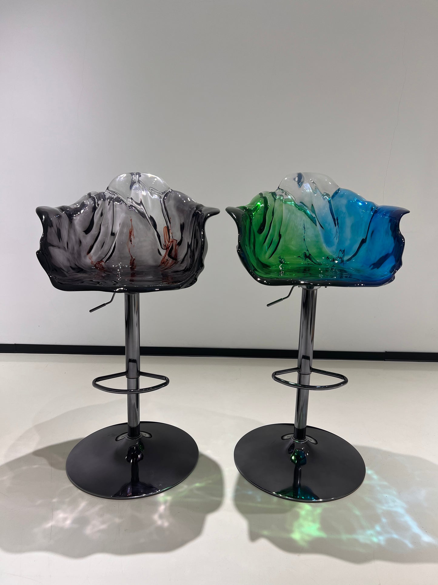 Resin Glass Bar Stools
