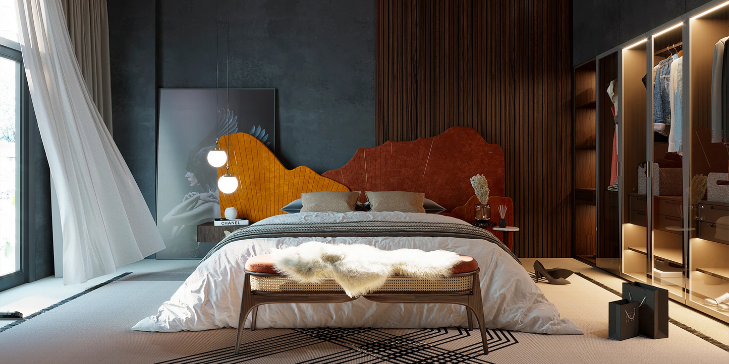 Luxury Handmade Ginkgo Bed