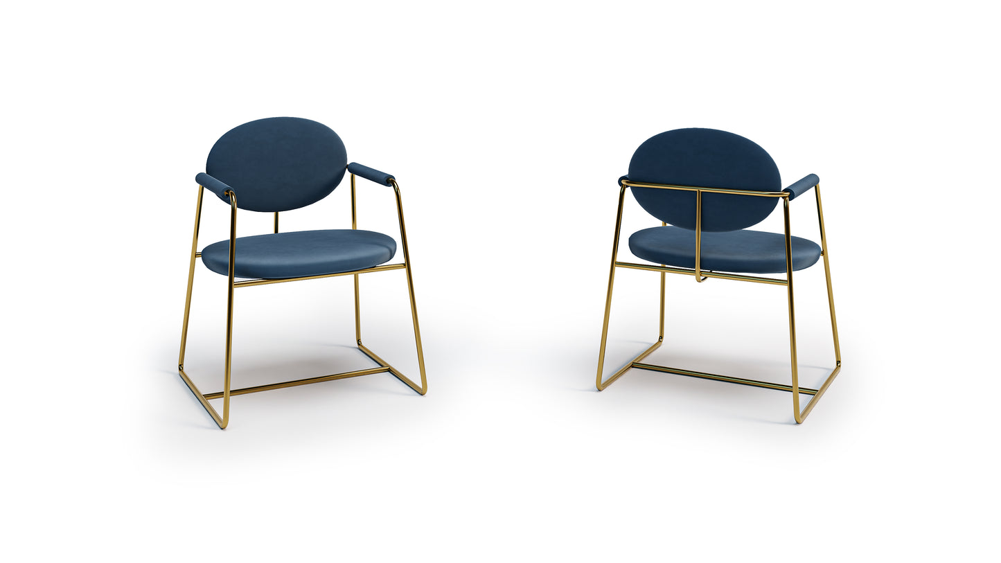 Luxury Metal Frame Dining Chair