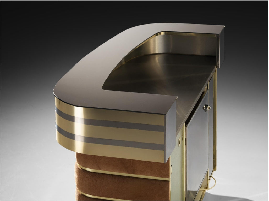 Hollywood Regency Bar Cabinet
