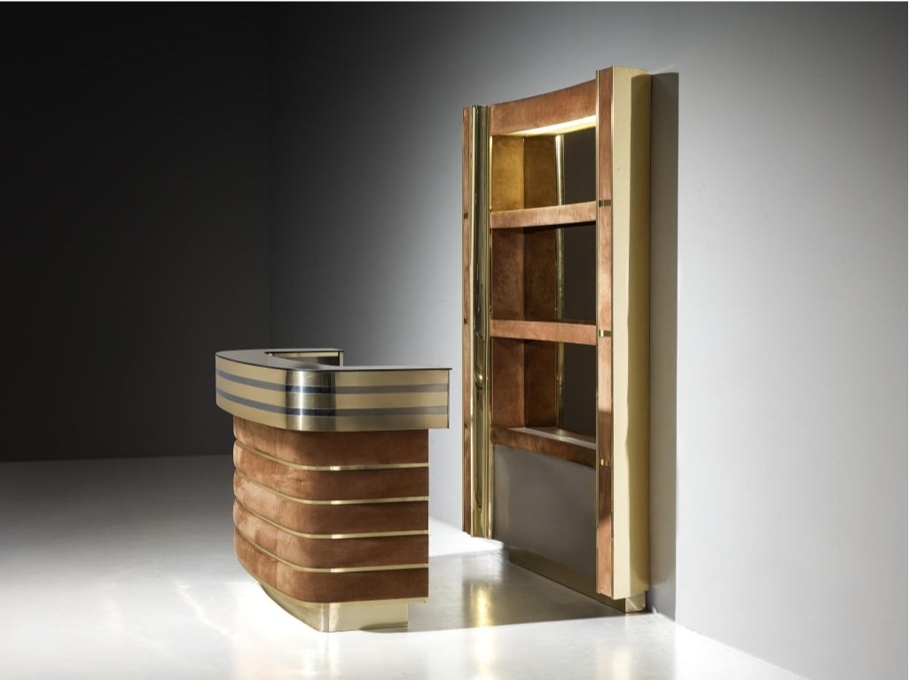 Hollywood Regency Bar Cabinet