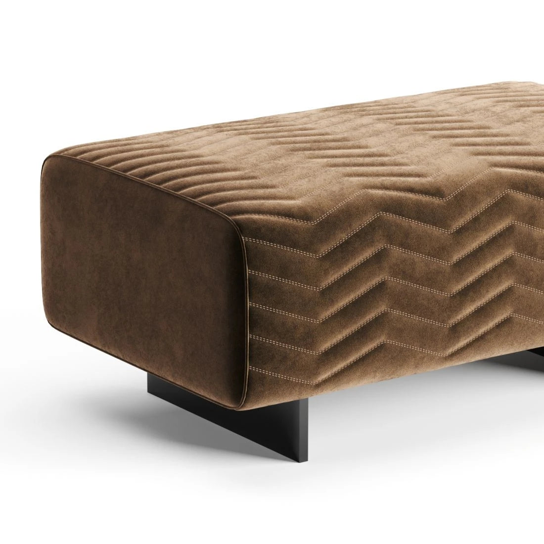 Luxury Quincy Chevron Bench