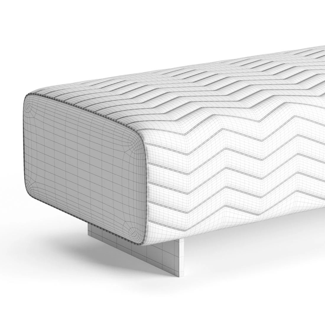 Luxury Quincy Chevron Bench