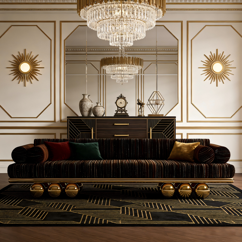 3D Designer Sectional Sofa