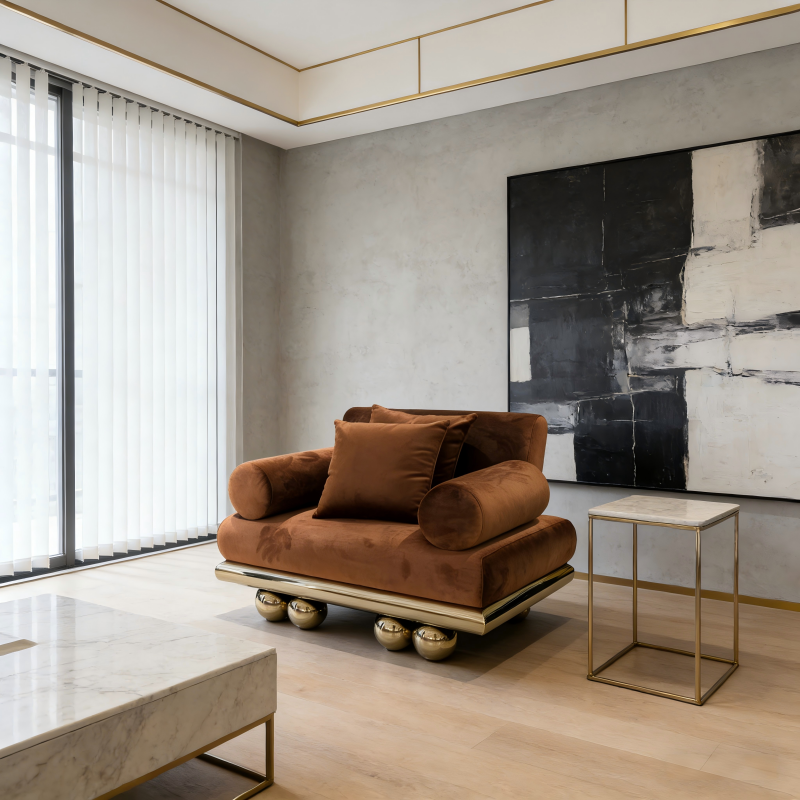 3D Designer Sectional Sofa