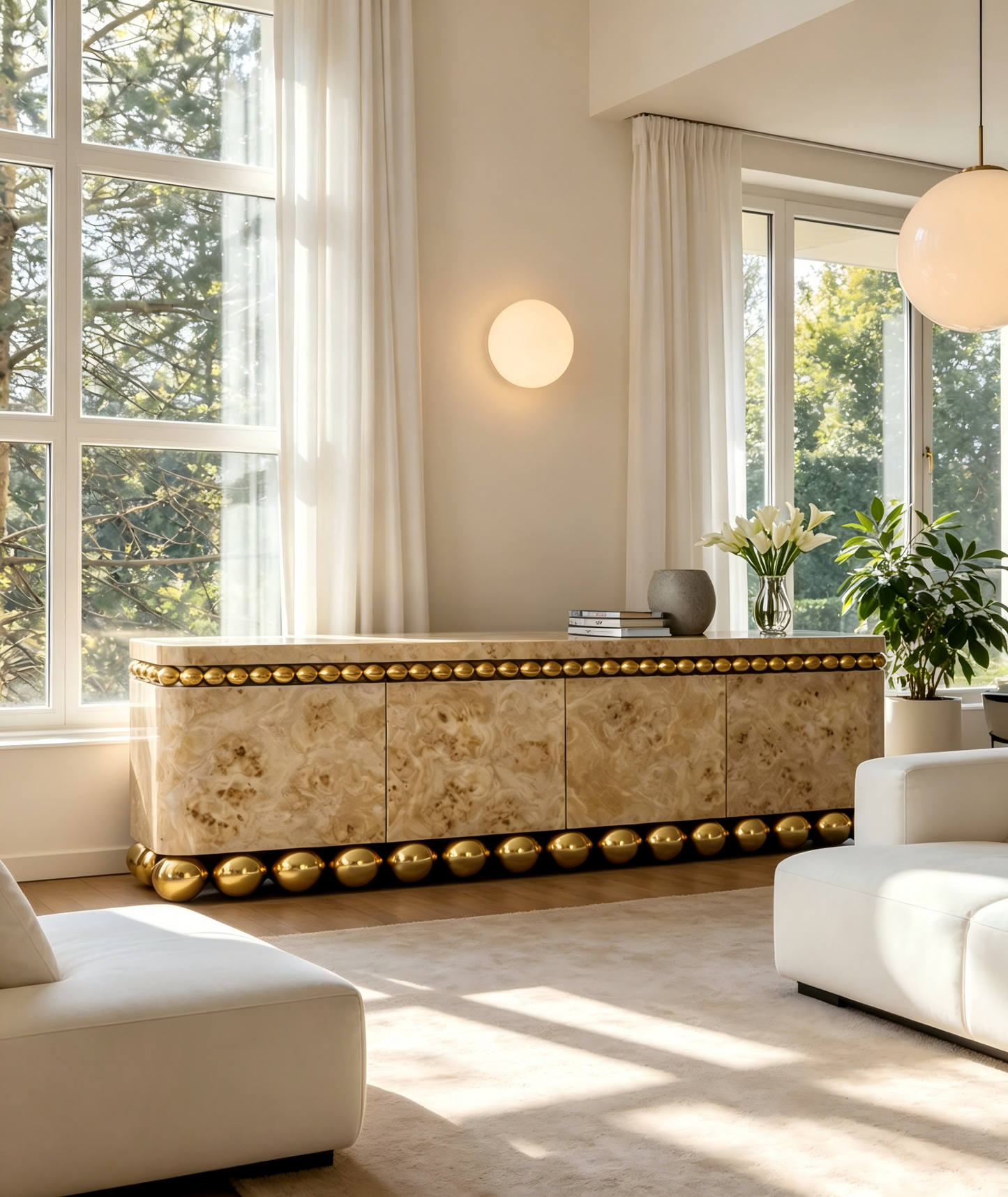 3D Stylish Wooden Cabinet