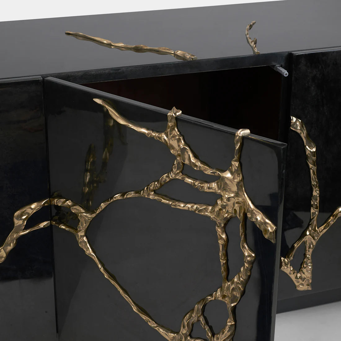 Luxury Polished Brass Credenza