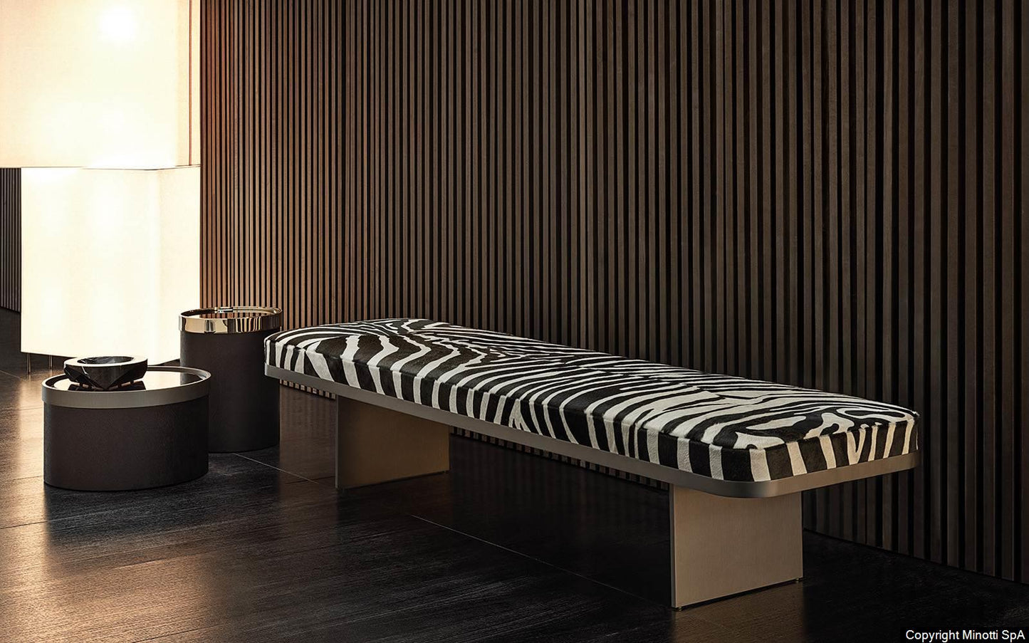 Luxury Quincy Chevron Bench