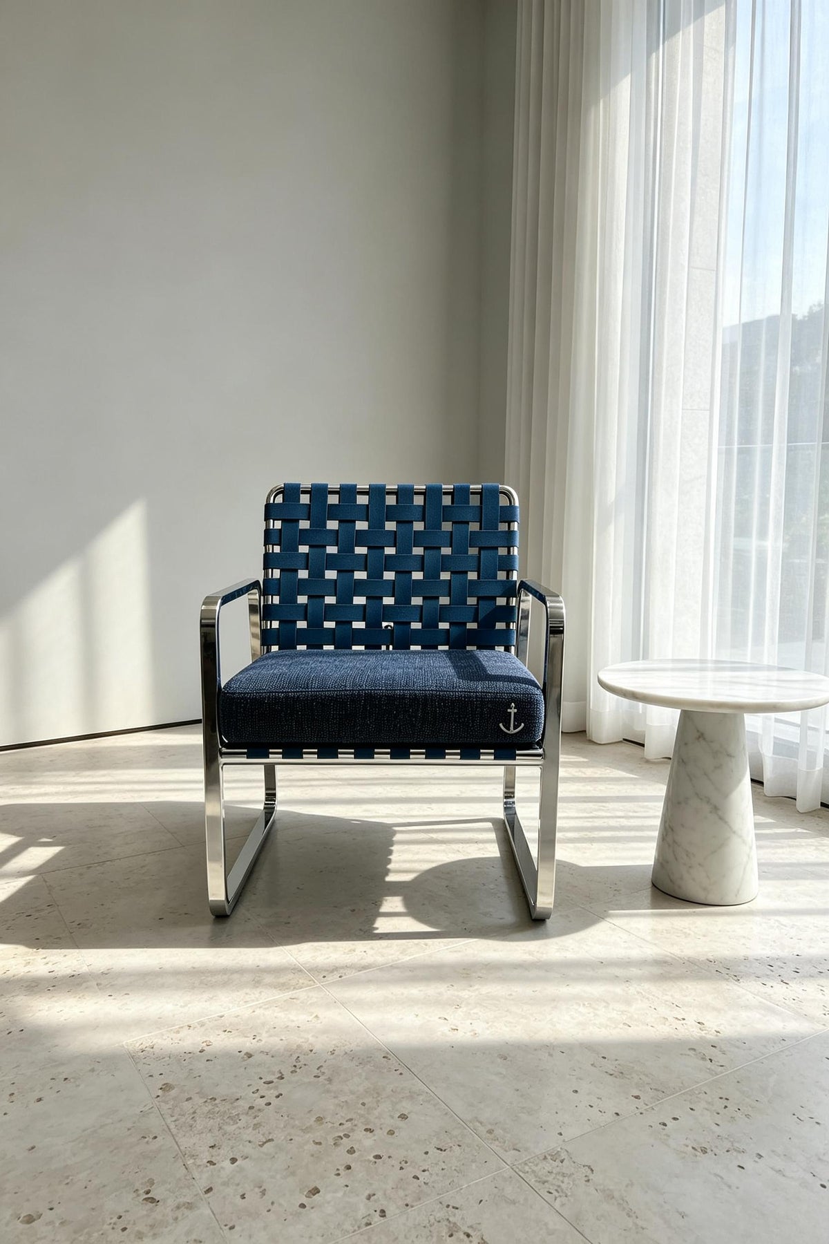 Anchor Nautical Accent Chair