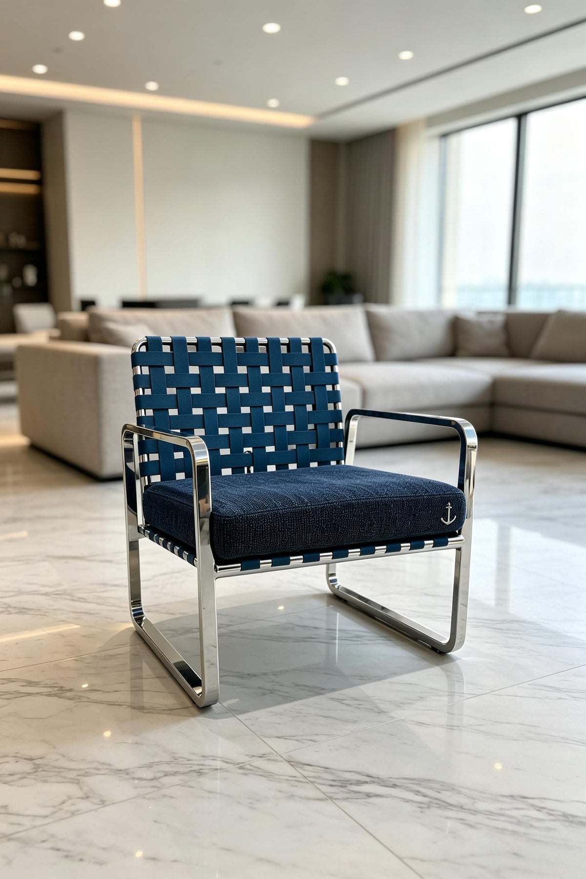 Anchor Nautical Accent Chair