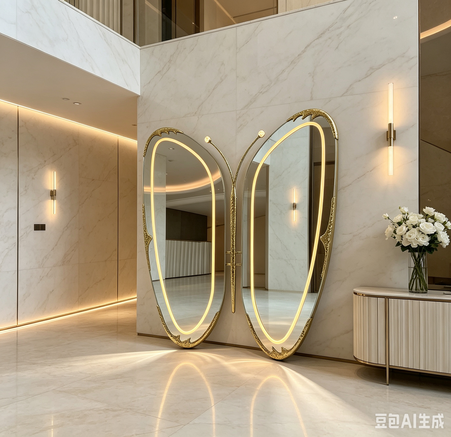 Luxury Butterfly Mirror