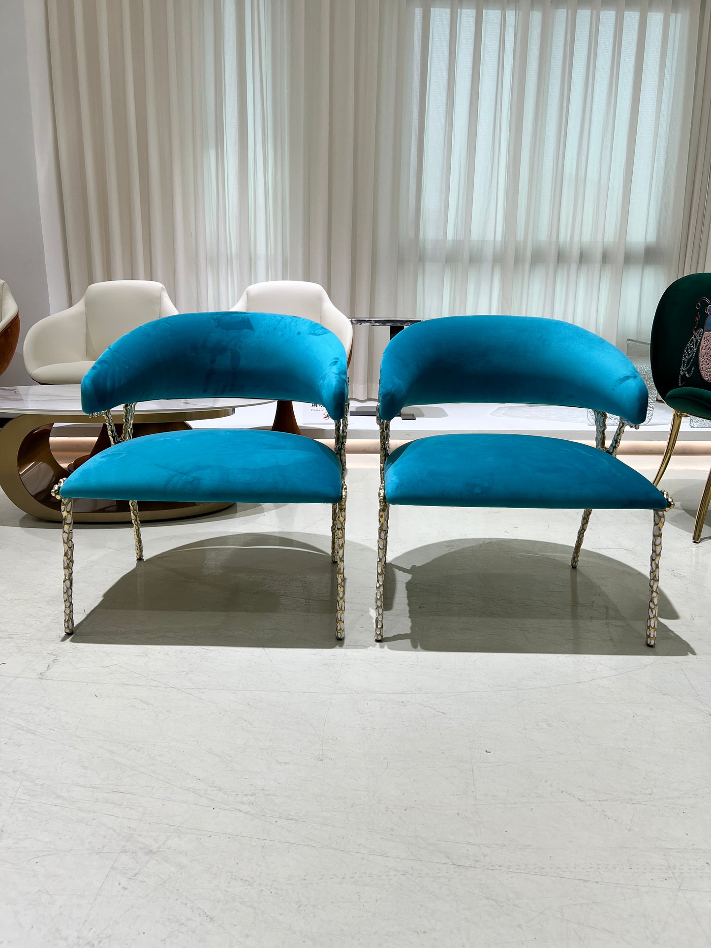 Artistic Brass Modern Chair