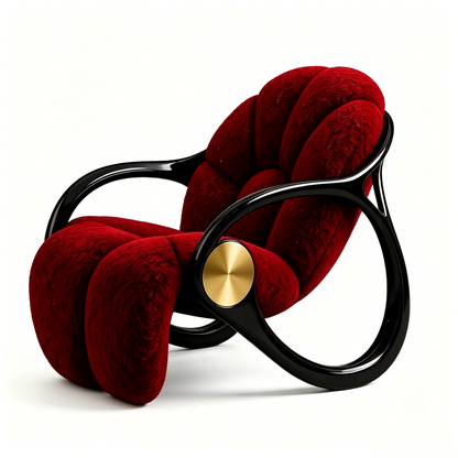 Artistic Curved Lounge Chair