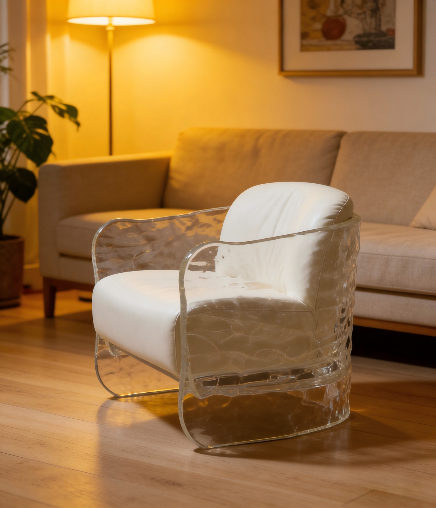 Artistic Designer Acrylic Armchair