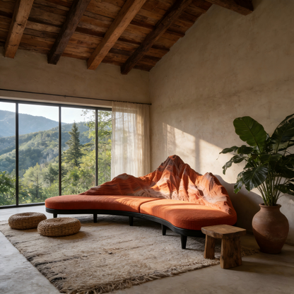 Artistic Designer Desert Mountain 3D Sofa