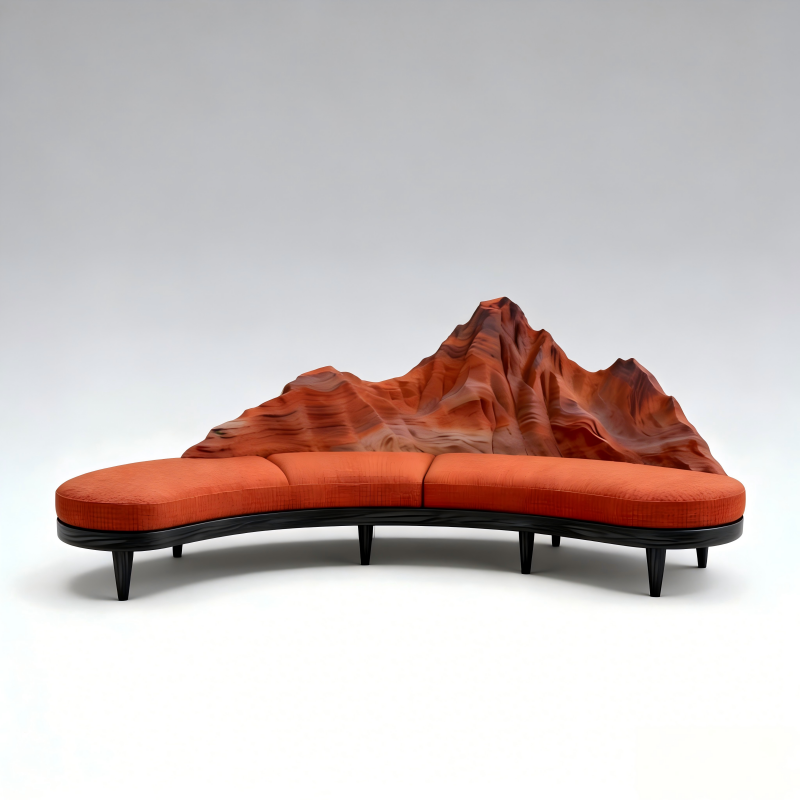 Artistic Designer Desert Mountain 3D Sofa