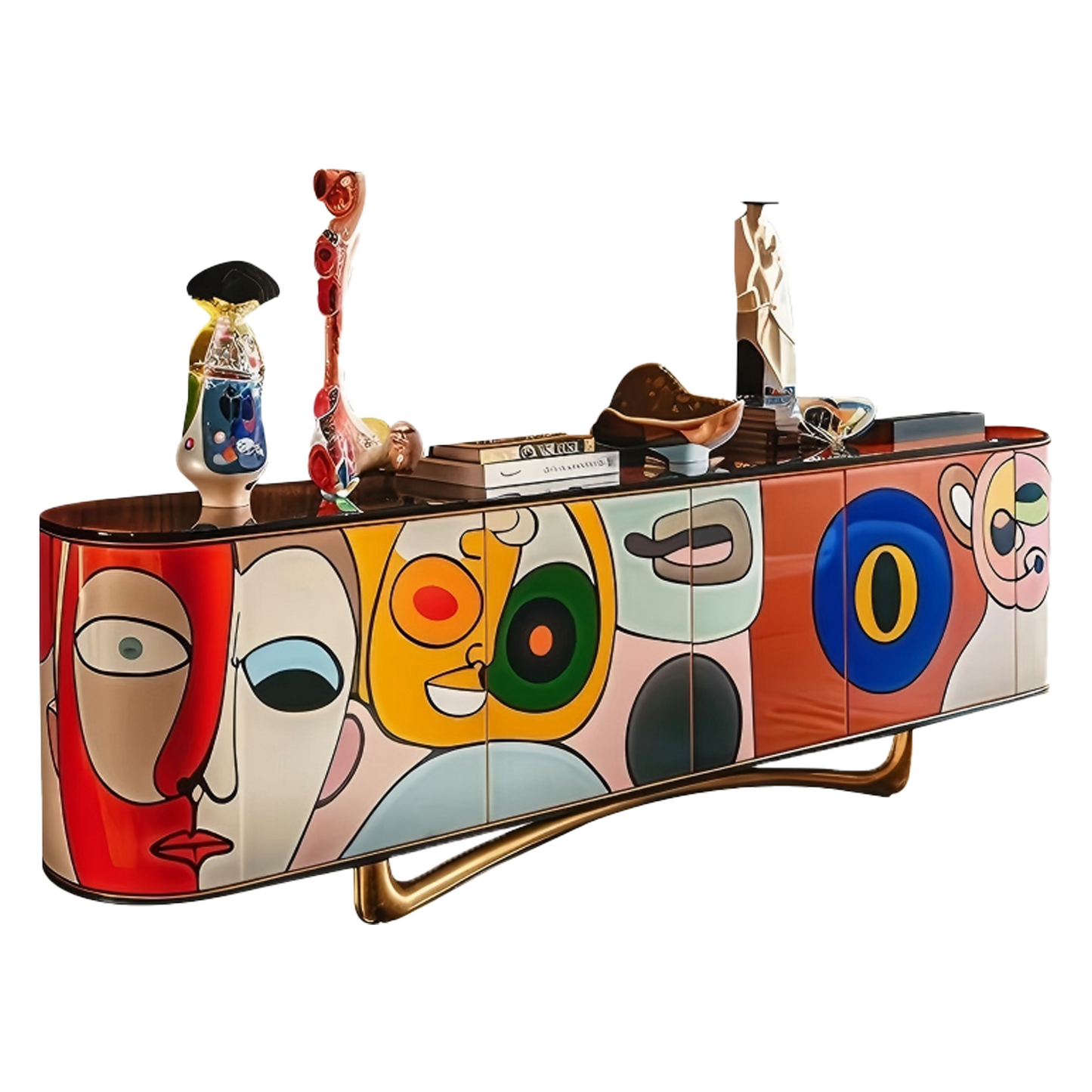 Artistic Designer Paint Cabinet
