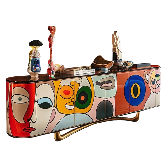 Artistic Designer Paint Cabinet