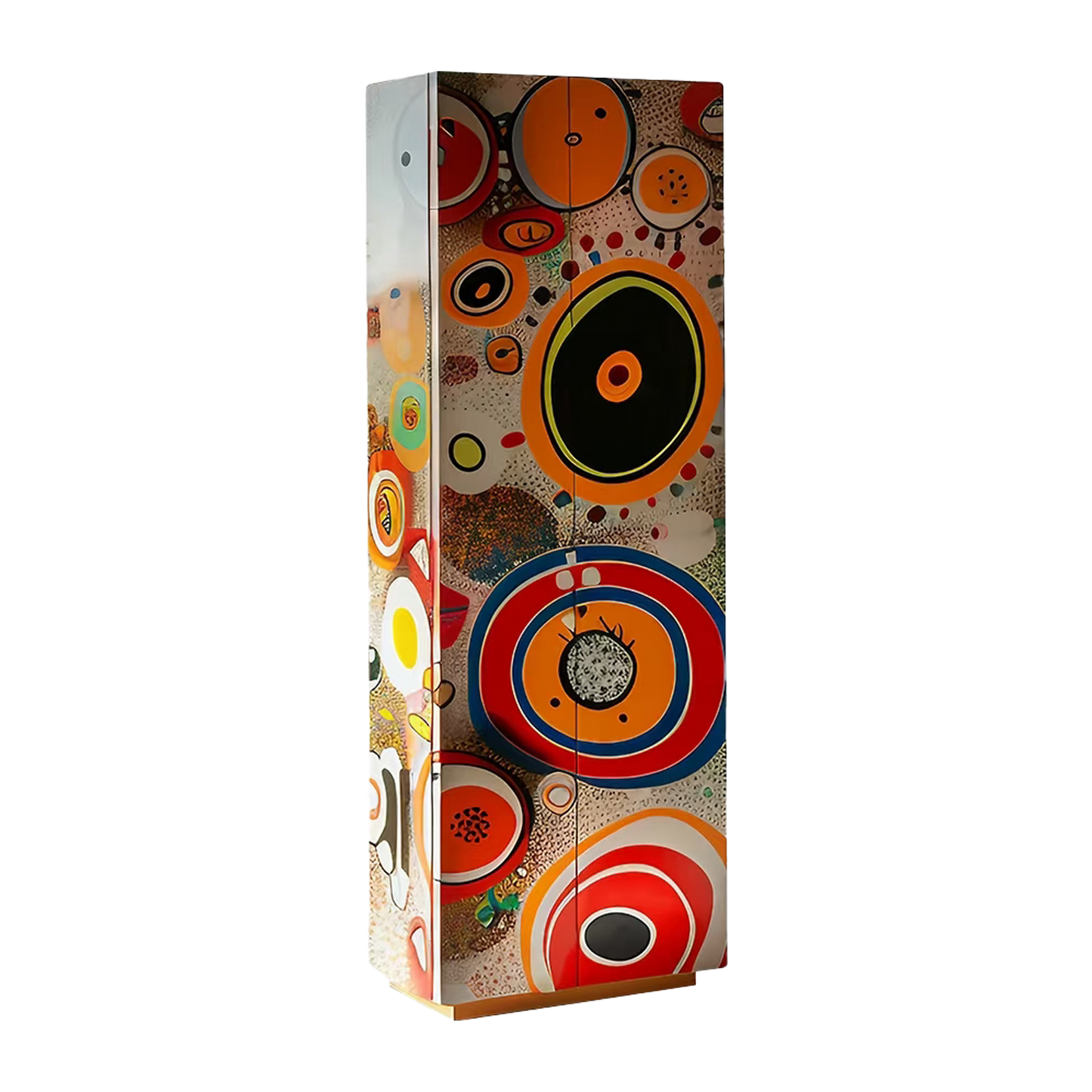Artistic Designer Painted Cabinet